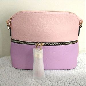 Blush Pink/Lavender Crossbody Purse NWT
